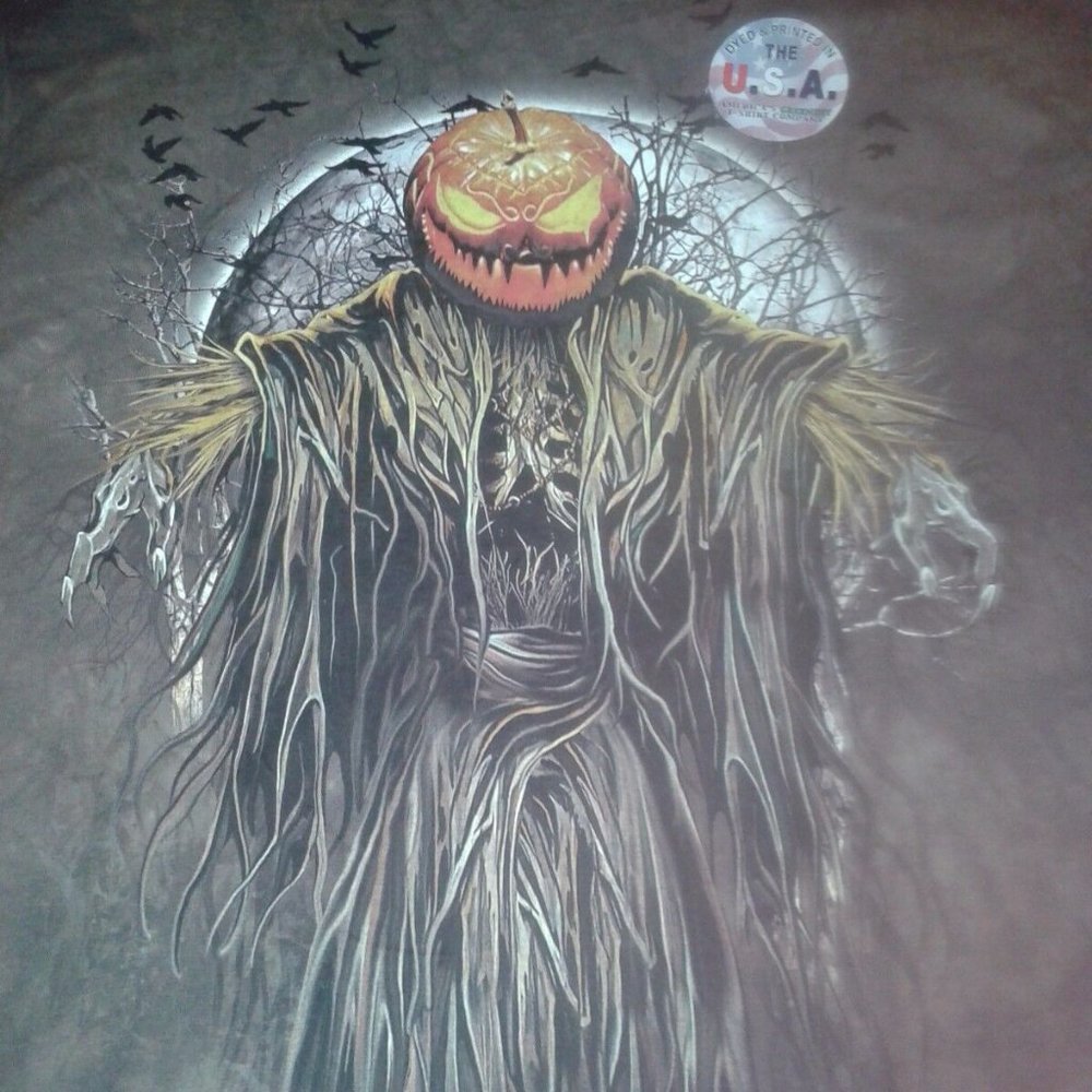 New with Tags Halloween Jack-o-Lantern Scarecrow T Shirt Mens 2XL